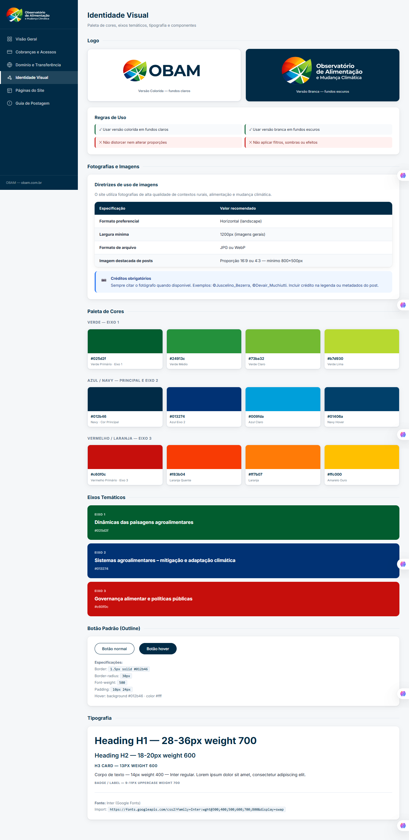 Portal: Identidade Visual com logo, paleta e tipografia
